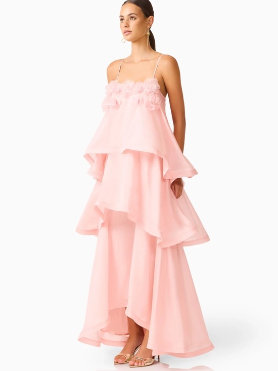 Elliatt Dresses & Skirts - Elliatt Blush Pink Layered Ruffle Maxi Dress